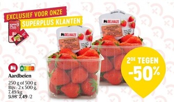 Delhaize Aardbeien aanbieding