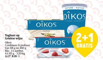 Delhaize Yoghurt op griekse wijze aanbieding