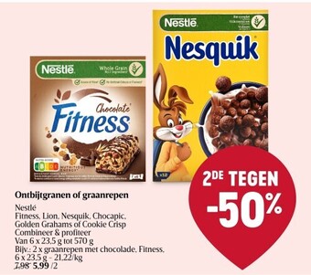 Delhaize Ontbijtgranen of graanrepen aanbieding