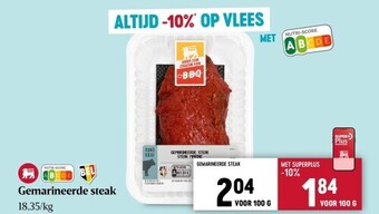 Delhaize Gemarineerde steak aanbieding