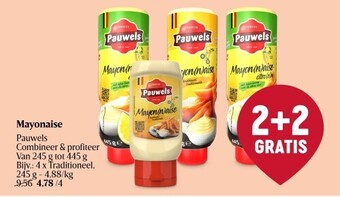 Delhaize Mayonaise pauwels aanbieding
