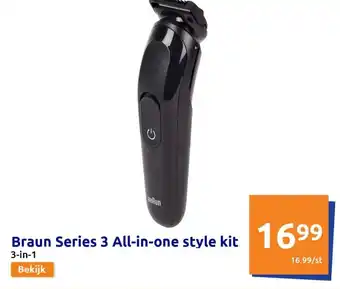 Action Braun Series 3 All-in-one style kit aanbieding