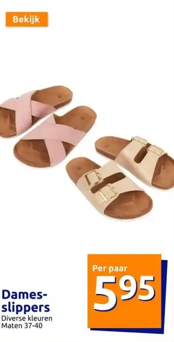 Action Dames-slippers aanbieding