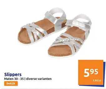Action Slippers Maten 30-35 | diverse varianten aanbieding