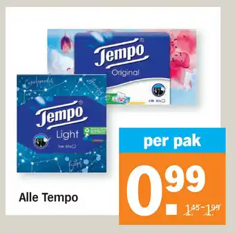 Albert Heijn Alle Tempo aanbieding