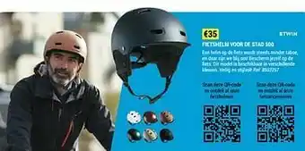 Decathlon Fietshelm voor de stad 500 aanbieding