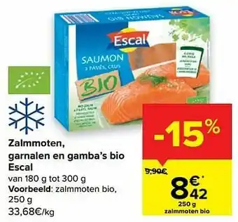 Escal zalmmoten bio