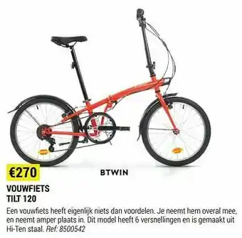 Decathlon Vouwfiets tilt 120 aanbieding