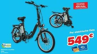 Carrefour Elektrische vouwfiets volta aanbieding