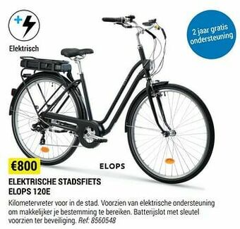 Decathlon Elektrische stadsfiets elops 120e aanbieding