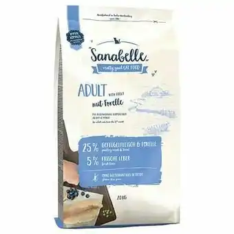 Zooplus Sanabelle Adult met Forel Kattenvoer - 2 kg aanbieding
