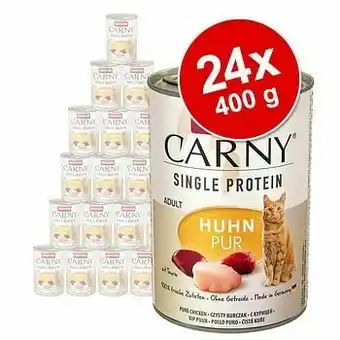 Zooplus 24x400g Single Protein Adult puur Kalkoen Animonda Carny Kattenvoer aanbieding