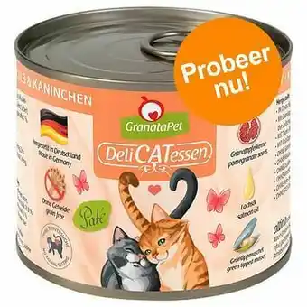 Zooplus 6x200g GranataPet DeliCatessen Zalm & Kalkoen Kattenvoer aanbieding