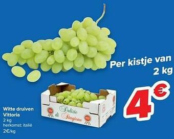 Witte druiven vittoria