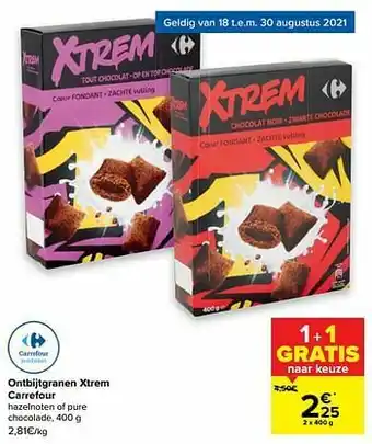 Carrefour Ontbijtgranen xtrem carrefour aanbieding