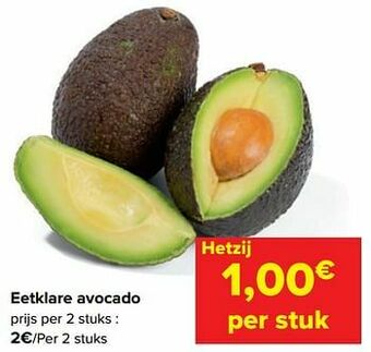 Carrefour Eetklare avocado aanbieding