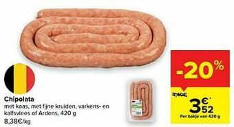 Carrefour Chipolata aanbieding