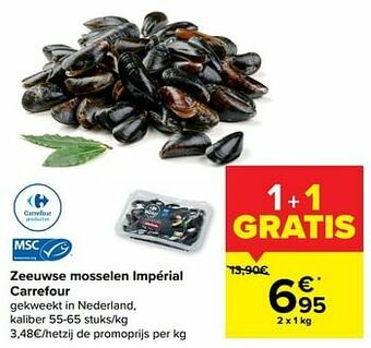 Carrefour Market Zeeuwse mosselen impérial carrefour aanbieding