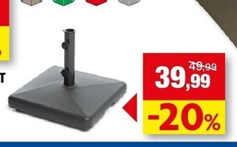 Hubo Parasolvoet in beton aanbieding