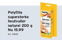 Polyfilla supersterke houtvuller naturel 200 g