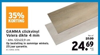 GAMMA Gamma clickvinyl volera dikte 4 mm aanbieding