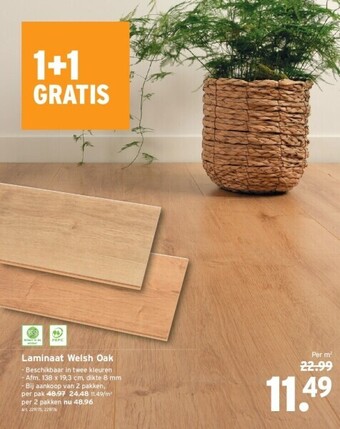 GAMMA Laminaat welsh oak aanbieding