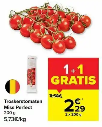 Carrefour Market Troskerstomaten miss perfect aanbieding