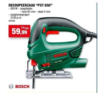 Hubo Decoupeerzaag “pst 650” aanbieding