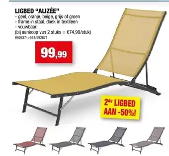 Hubo Ligbed “alizée” aanbieding