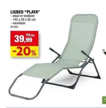 Hubo Ligbed “playa” aanbieding