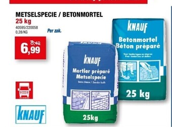 Hubo Metselspecie / betonmortel 25 kg aanbieding
