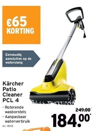GAMMA Kärcher patio cleaner pcl 4 aanbieding