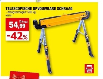 Hubo Telescopische opvouwbare schraag aanbieding