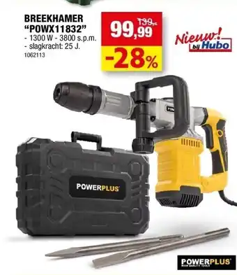 Hubo Breekhamer “powx11832” - 1300 w aanbieding