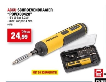 Hubo Accu schroevendraaier “powx00420” aanbieding