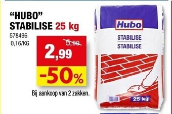 Hubo “hubo” stabilise 25 kg aanbieding