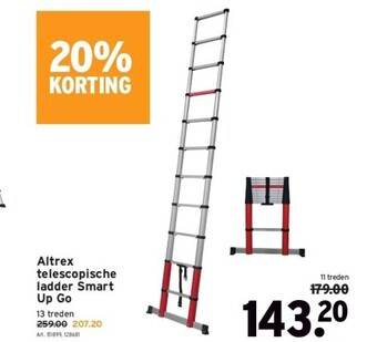 GAMMA Altrex telescopische ladder smart up go aanbieding