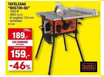 Hubo Tafelzaag “bes720-qs” aanbieding