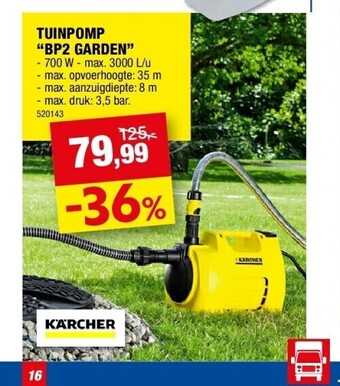 Hubo Tuinpomp “bp2 garden” aanbieding