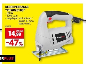 Hubo Decoupeerzaag “powc20100” aanbieding