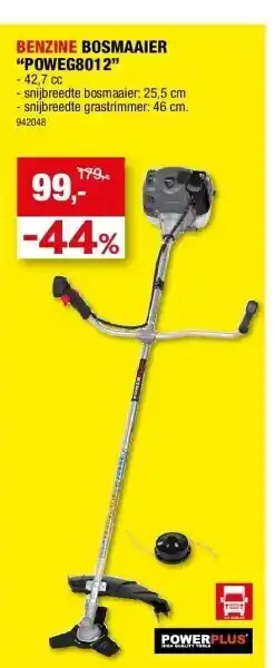 Hubo Benzine bosmaaier “poweg8012” aanbieding