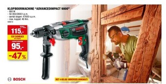 Hubo Klopboormachine “advancedimpact 9000” aanbieding