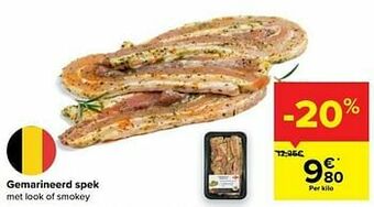 Carrefour Gemarineerd spek aanbieding