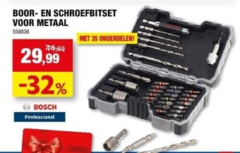Hubo Boor- en schroefbitset voor metaal aanbieding