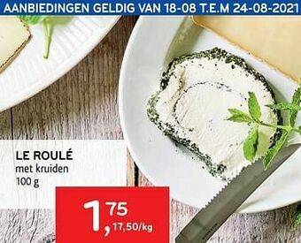 Alvo Le roulé met kruiden aanbieding