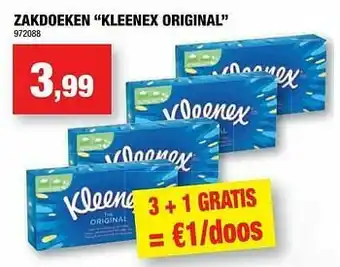 Hubo Zakdoeken kleenex original aanbieding