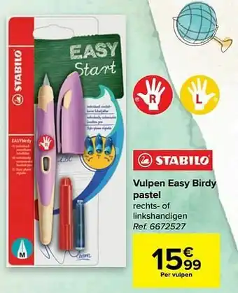 Carrefour Vulpen easy birdy pastel aanbieding