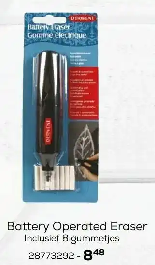 Battery operated eraser