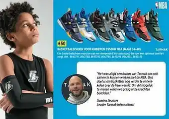 Decathlon Basketbalschoen voor kinderen ss500m nba aanbieding