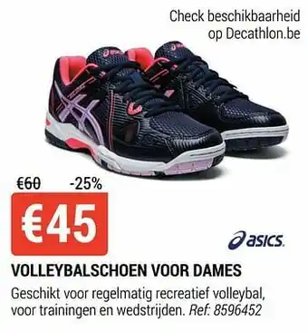 Decathlon Volleybalschoen voor dames aanbieding